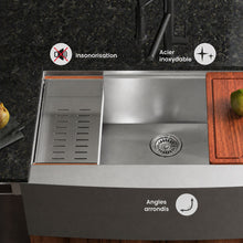 Rivage 83,8 × 55,9 cm simple Basin Apron Kitchen Workstation vasque