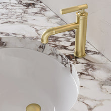 Avallon monotrou, monocommande Sleek, mitigeur de lavabo – finition or brossé