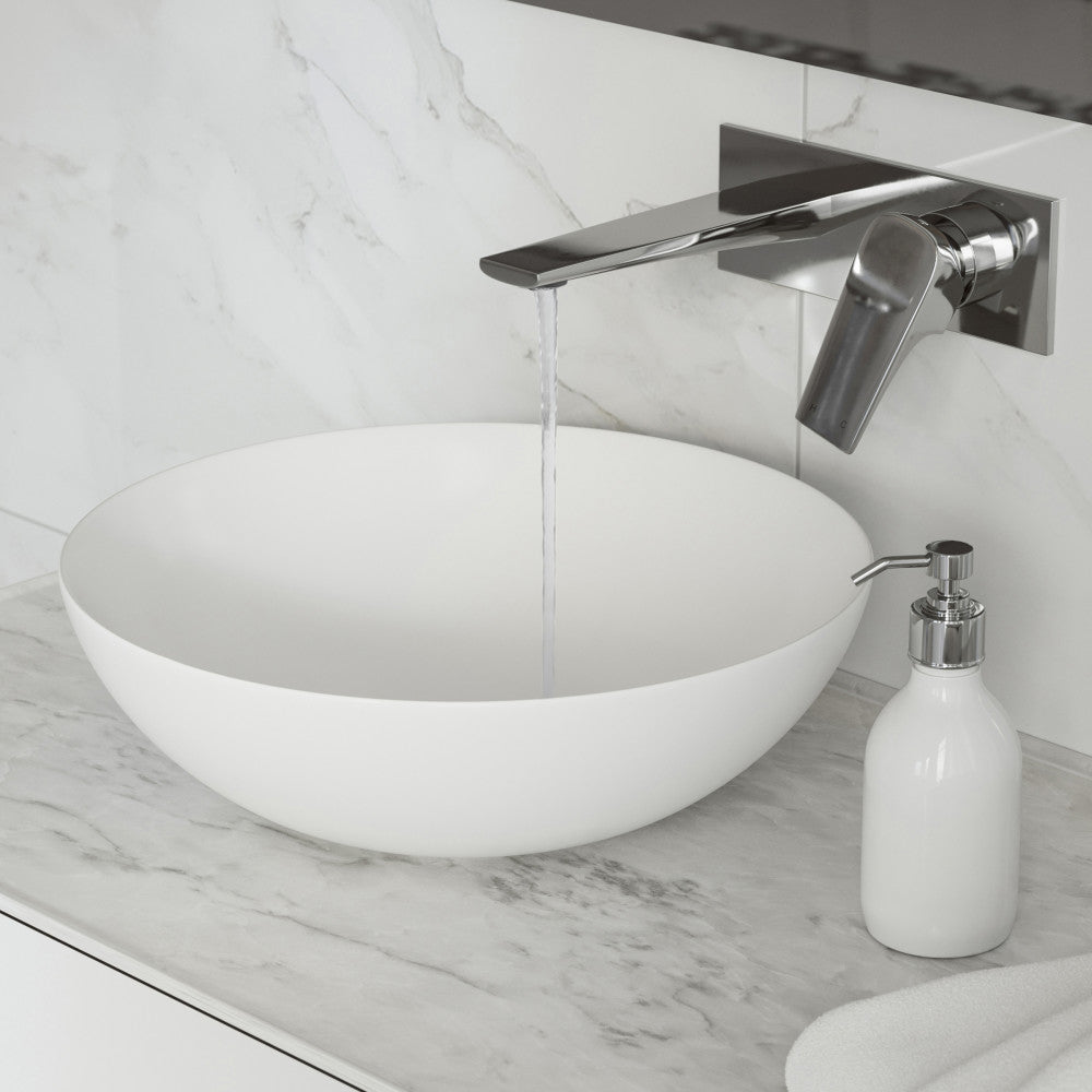 Monaco monocommande, mural, mitigeur de lavabo – finition Chrome