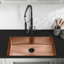 Rivage 81,3 × 48,3 cm acier inoxydable, simple Basin, Undermount évier de cuisine, Rose or