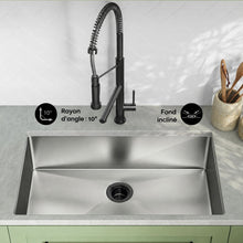 Rivage 81,3 × 48,3 cm acier inoxydable, simple Basin, Undermount évier de cuisine