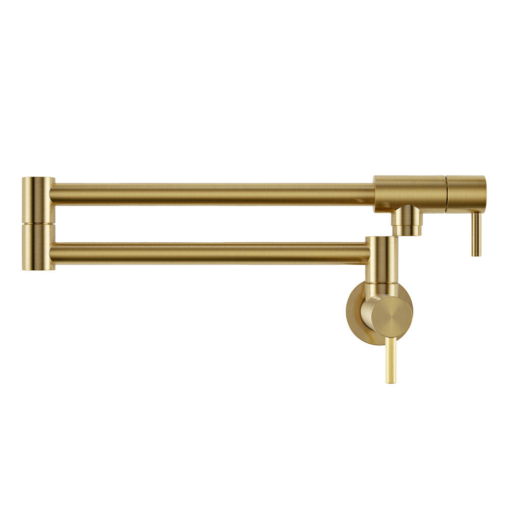Ivy Retractable mural Pot Filler – finition or brossé
