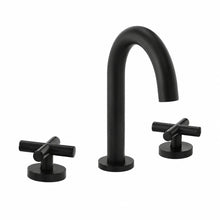 Ivy Courte 20,3 cm. Widespread, Cross Handle, mitigeur de lavabo – finition noir mat