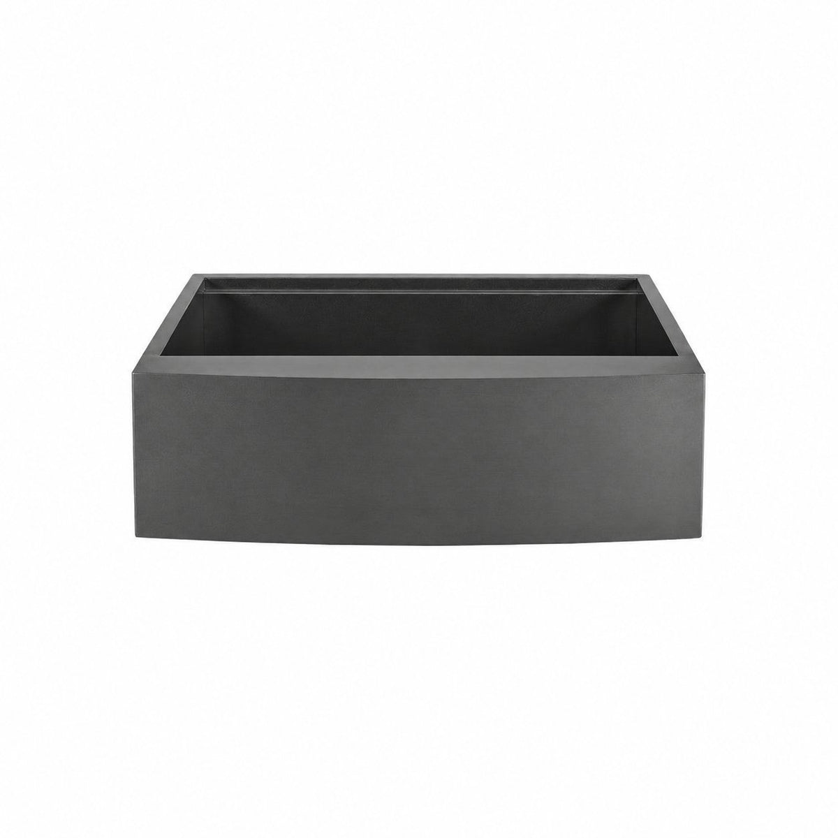 Tourner 83,8 × 55,9 cm acier inoxydable, simple Basin, Farmhouse Kitchen Workstation vasque avec Apron – finition noir