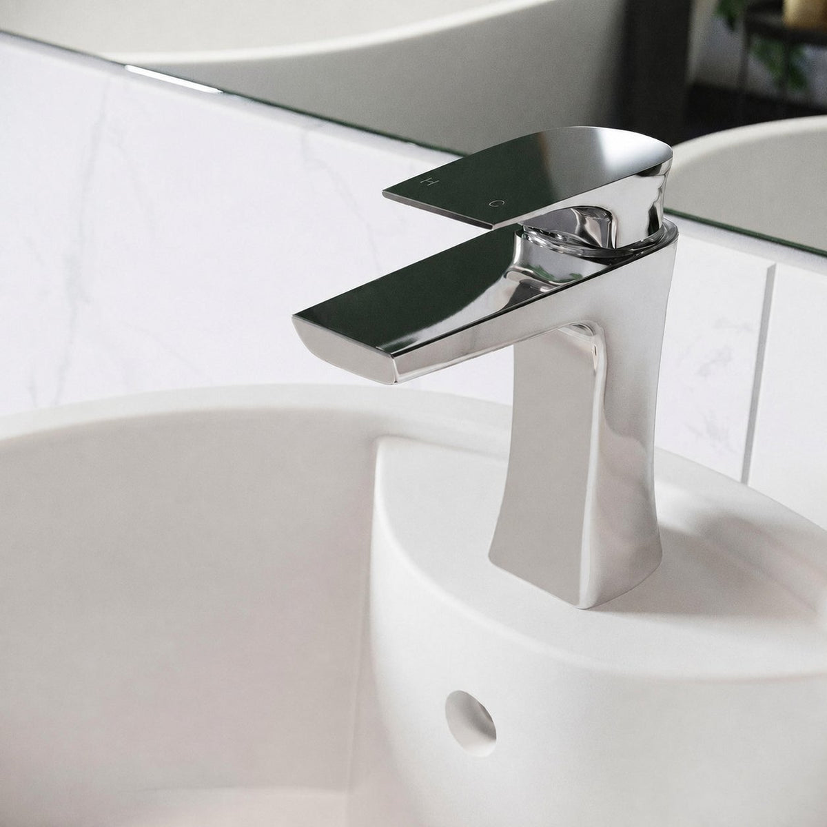 Monaco monotrou, monocommande, mitigeur de lavabo – finition Chrome