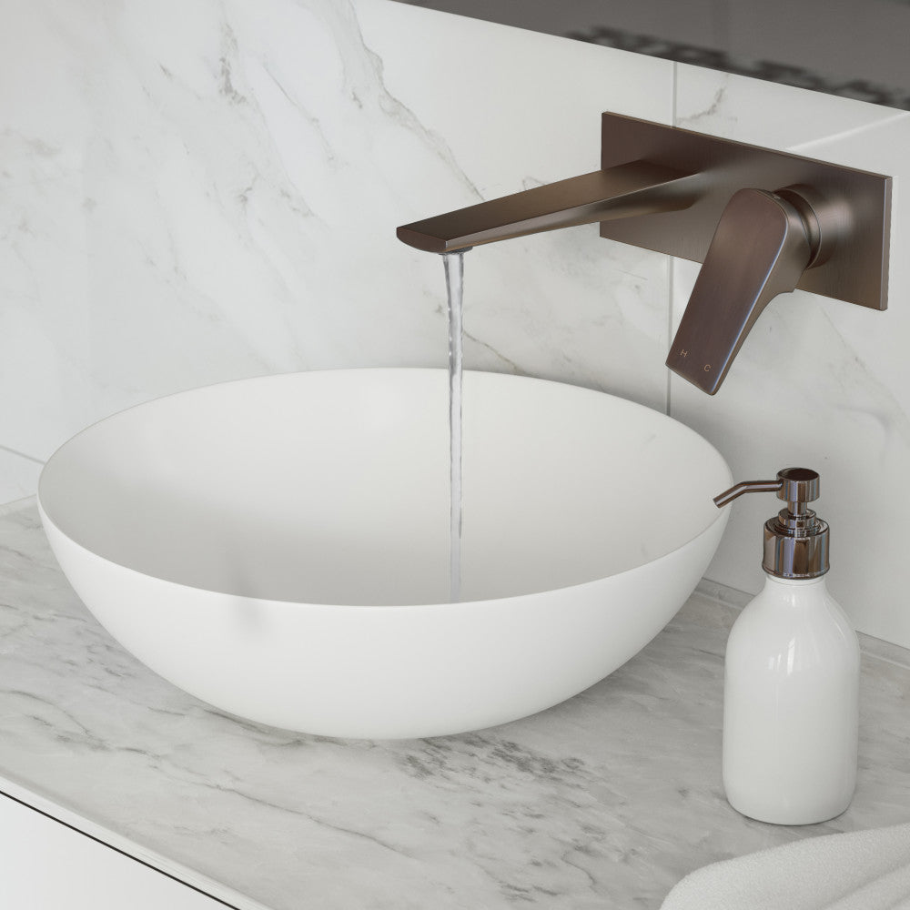 Monaco monocommande, mural, mitigeur de lavabo – finition Oil Rubbed Bronze