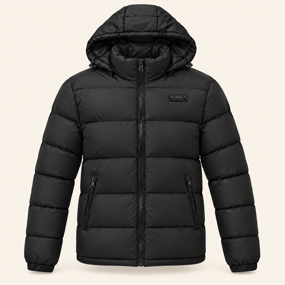 USB Heated Padded Jacket — 17 Zones, Four Controls