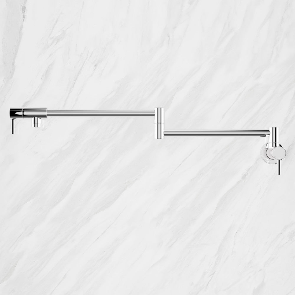 Ivy Retractable mural Pot Filler – finition Chrome