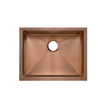 Rivage 58,4 × 45,7 cm acier inoxydable, simple Basin, Undermount évier de cuisine, Rose or
