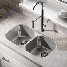 Toulouse 81,3 × 45,7 cm acier inoxydable, Dual Basin, Under-Mount évier de cuisine
