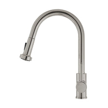 Nouvet Poignée unique, Pull-Down mitigeur de cuisine – finition nickel brossé