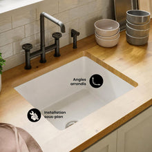 Rochelle 61 × 45,7 cm ceramic simple basin, drop-in/undermount kitchen vasque