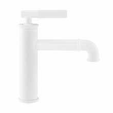 Avallon monotrou, monocommande Sleek, mitigeur de lavabo – finition blanc mat