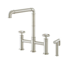 Avallon Pro Widespread mitigeur de cuisine avec Side Sprayer – finition nickel brossé