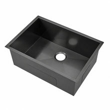 Tourner 68,6 × 48,3 cm acier inoxydable, simple Basin, Undermount évier de cuisine – finition noir