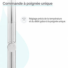 Chalet Poignée unique, Pull-Down mitigeur de cuisine – finition Chrome