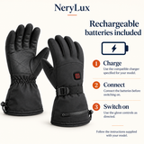 Coldway Rechargeable Heated Gloves – 3 Heat Settings