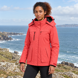 Women’s Heated Hooded Jacket – Lightweight Colour Trail