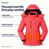 Women’s Heated Hooded Jacket – Lightweight Colour Trail