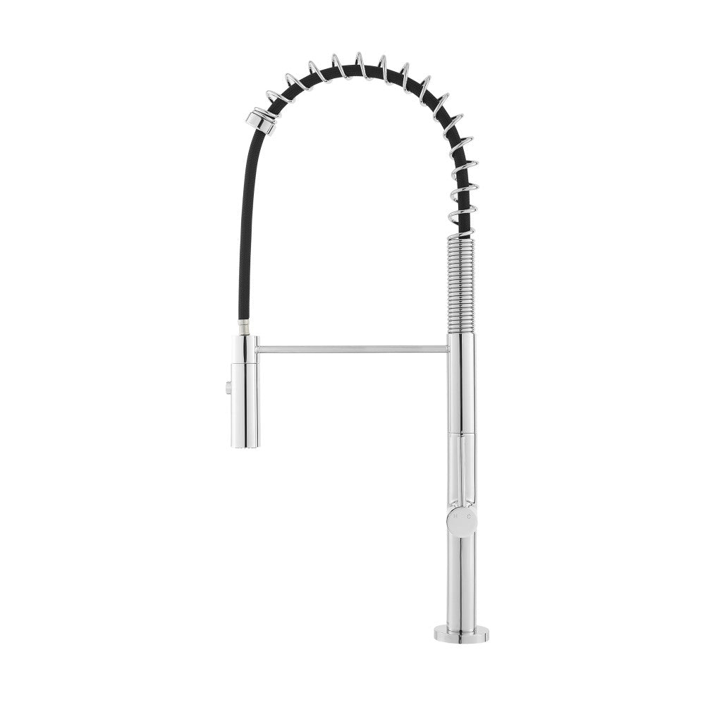 Chalet Poignée unique, Pull-Down mitigeur de cuisine – finition Chrome