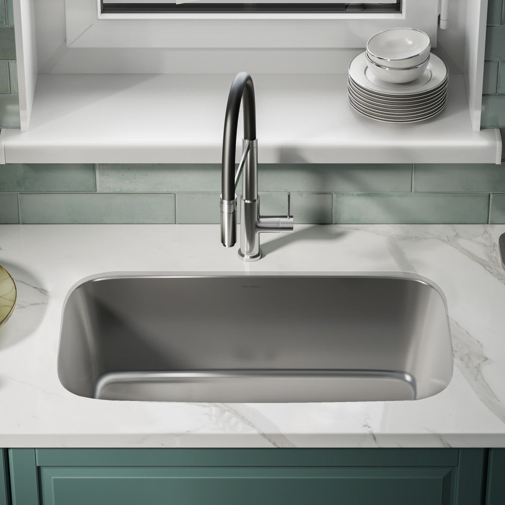 Toulouse 81,3 × 45,7 cm acier inoxydable, simple Basin, Under-Mount évier de cuisine