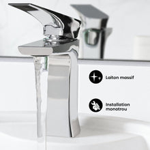 Monaco monotrou, monocommande, mitigeur de lavabo – finition Chrome