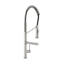 Nouvet Poignée unique, Pull-Down mitigeur de cuisine avec Pot Filler – finition nickel brossé