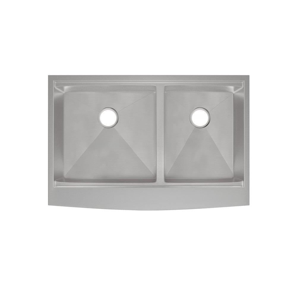 Rivage 83,8 × 55,9 cm Dual Basin Apron Kitchen Workstation vasque