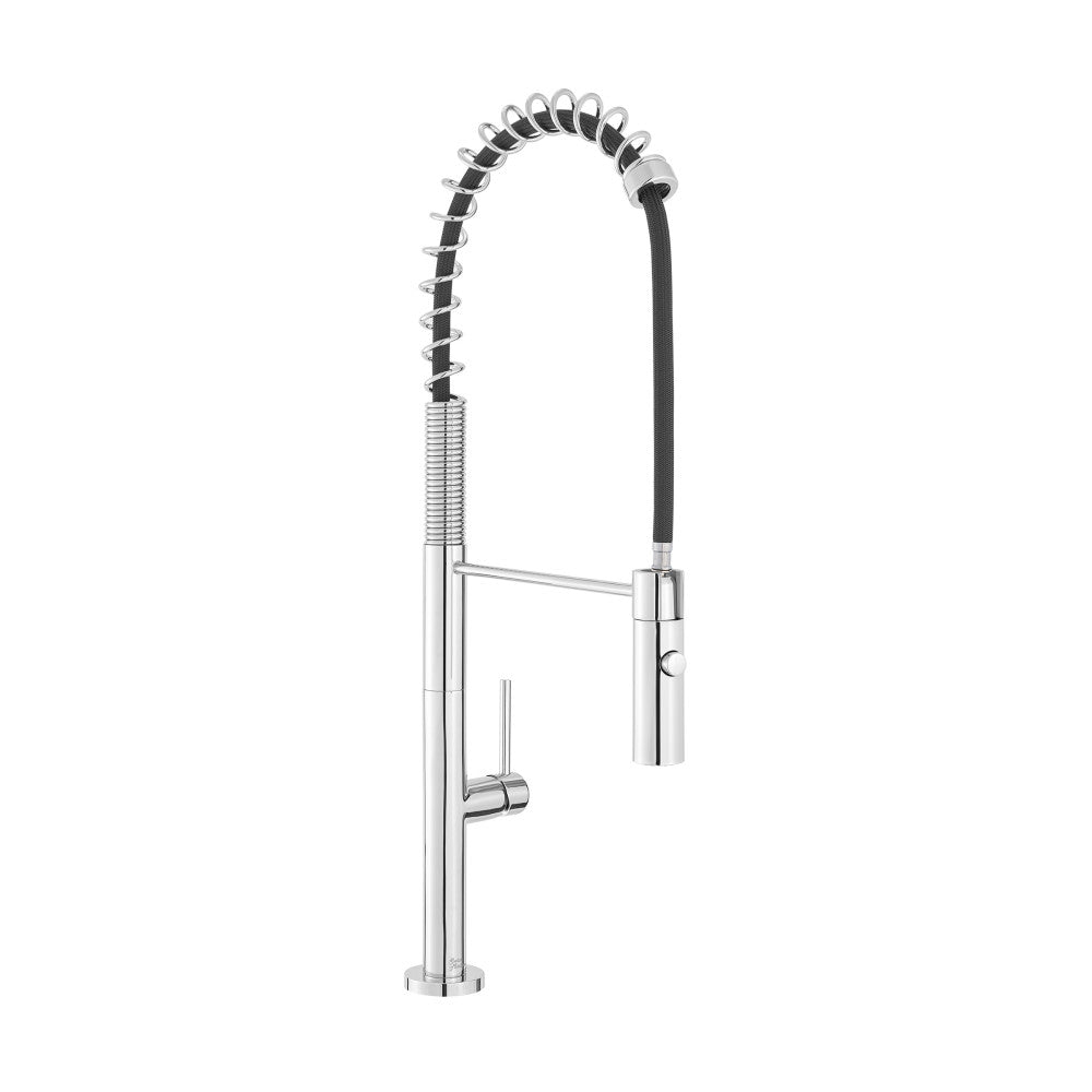 Chalet Poignée unique, Pull-Down mitigeur de cuisine – finition Chrome