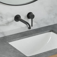 Ivy monocommande mural mitigeur de lavabo – finition noir mat