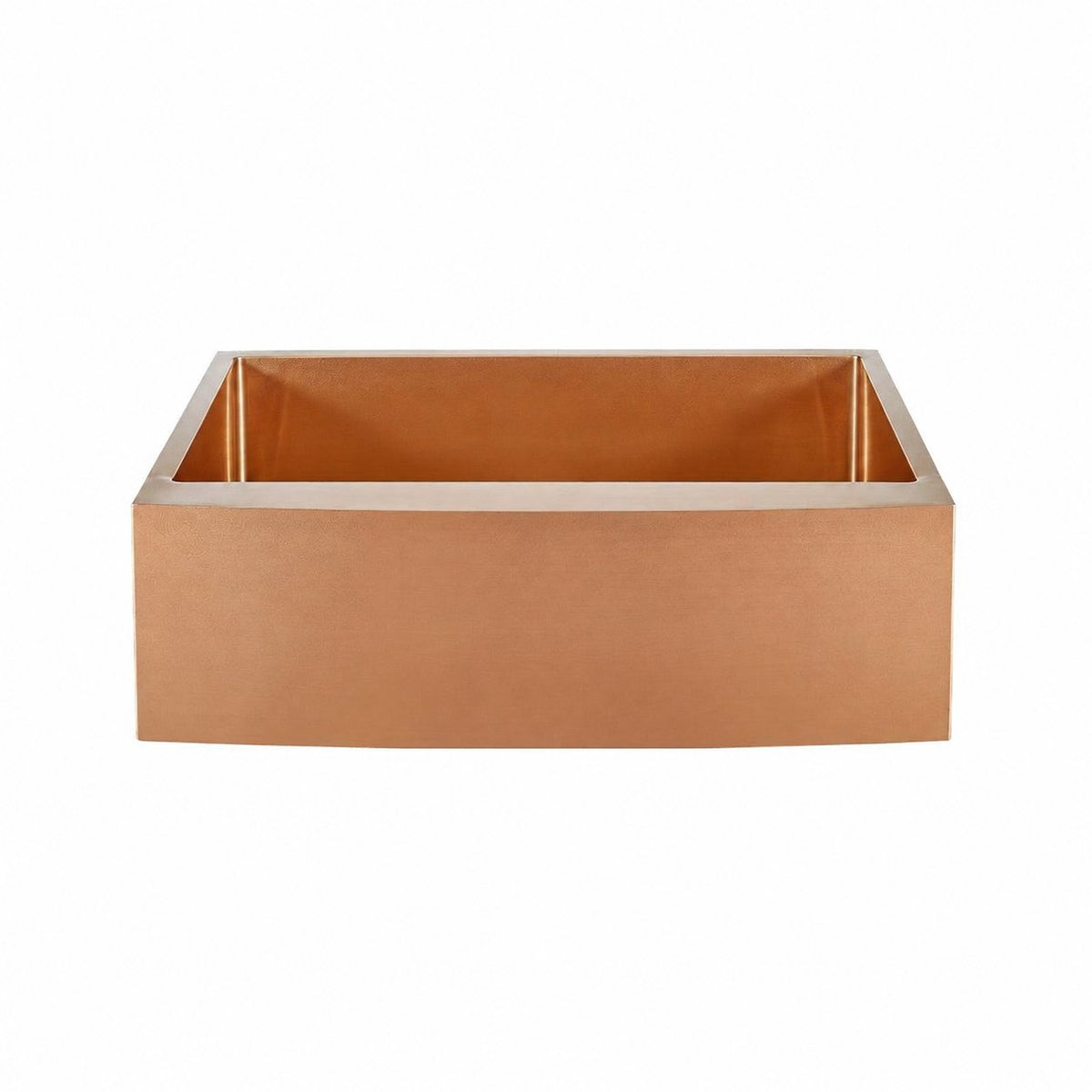 Rivage 76,2 × 53,3 cm acier inoxydable, simple Basin, Farmhouse évier de cuisine avec Apron – finition Rose or