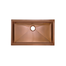 Tourner 81,3 cm 18 Gauge acier inoxydable Undermount évier de cuisine – finition poli Rose or