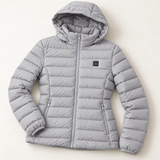 Heated Down Jacket – 95% Duck Down, 3 Heat Settings