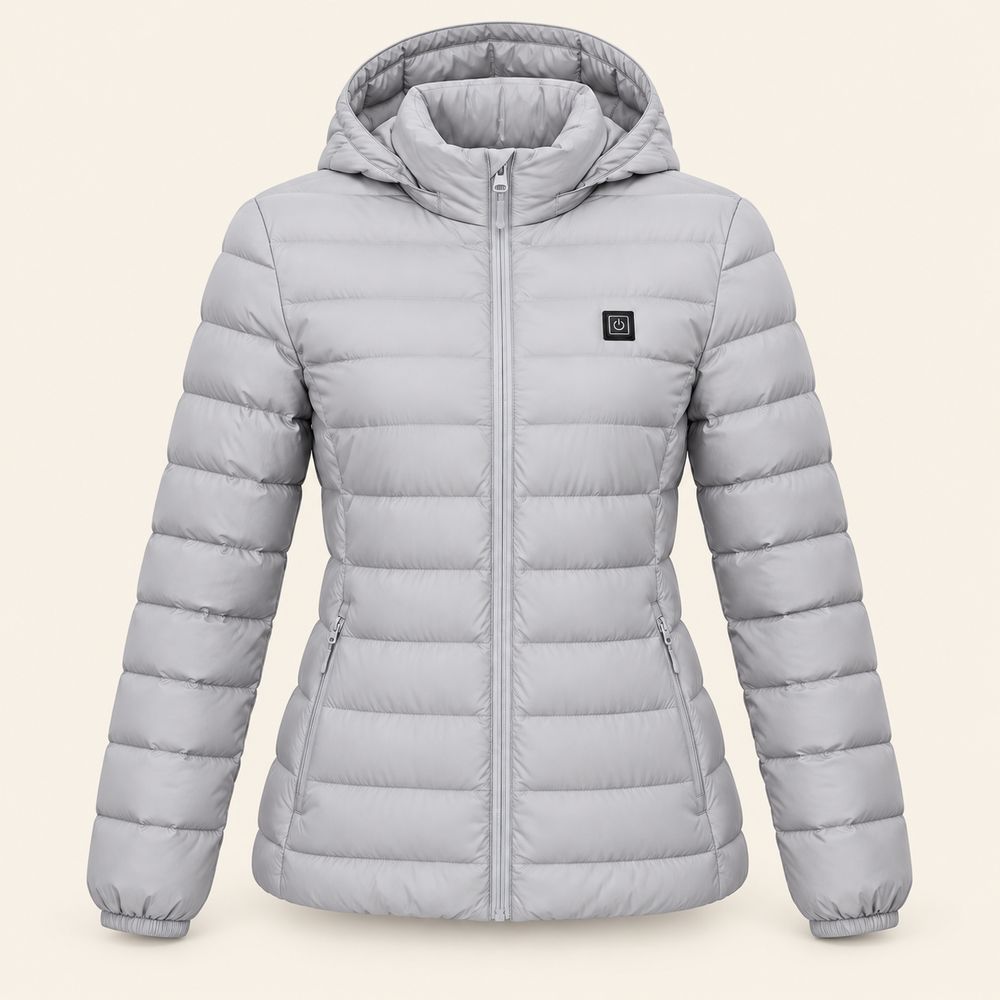 Heated Down Jacket – 95% Duck Down, 3 Heat Settings