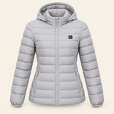 Heated Down Jacket – 95% Duck Down, 3 Heat Settings