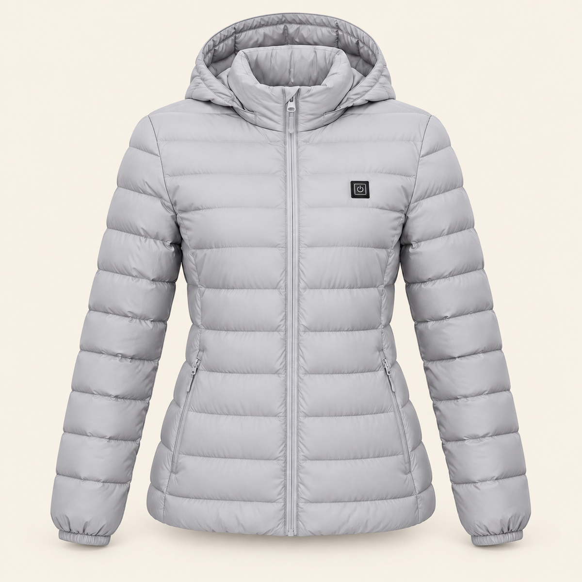 Heated Down Jacket – 95% Duck Down, 3 Heat Settings