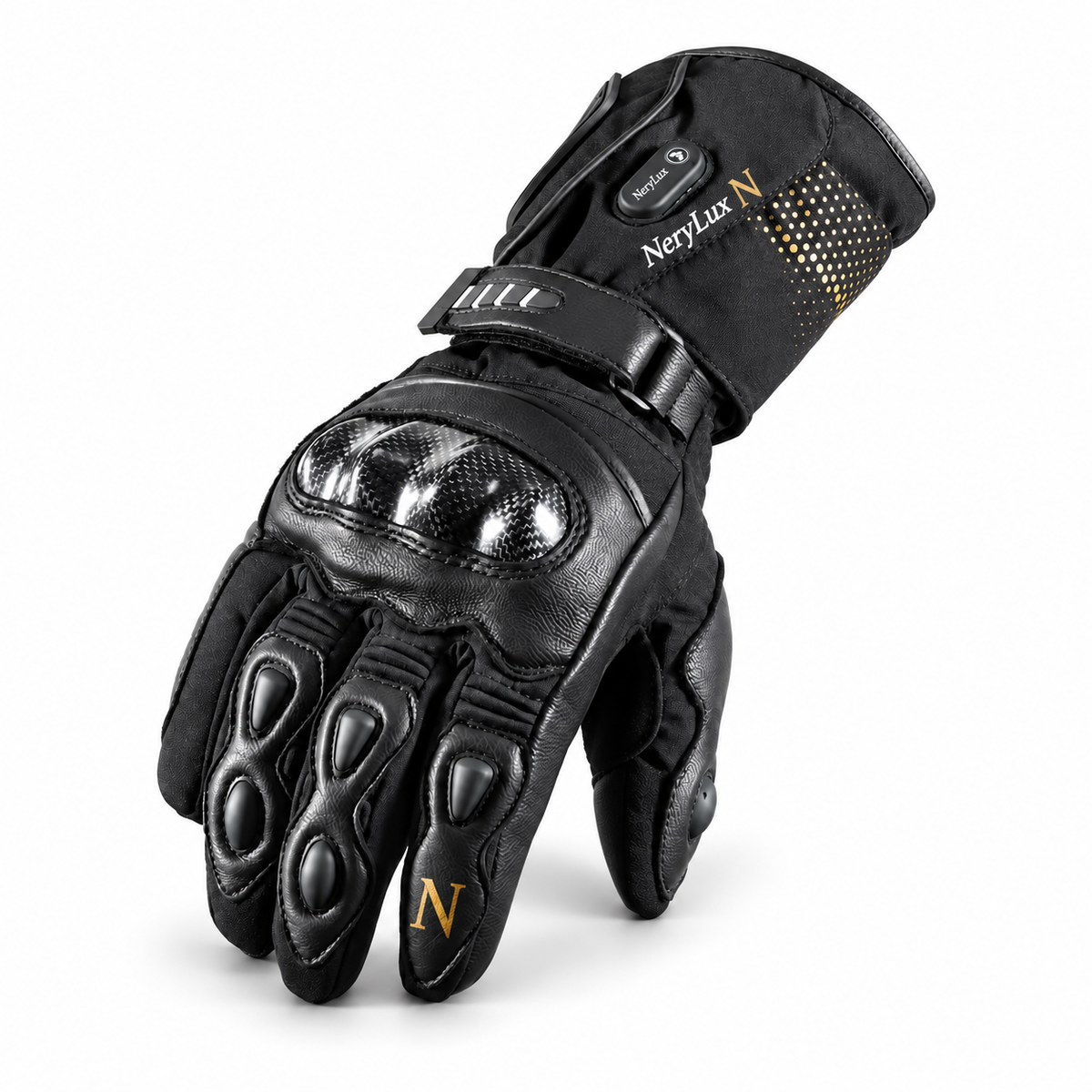NeryLux DS-2310 Rechargeable Heated Motorcycle Gloves