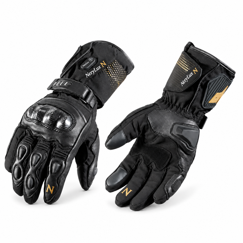 NeryLux DS-2310 Rechargeable Heated Motorcycle Gloves