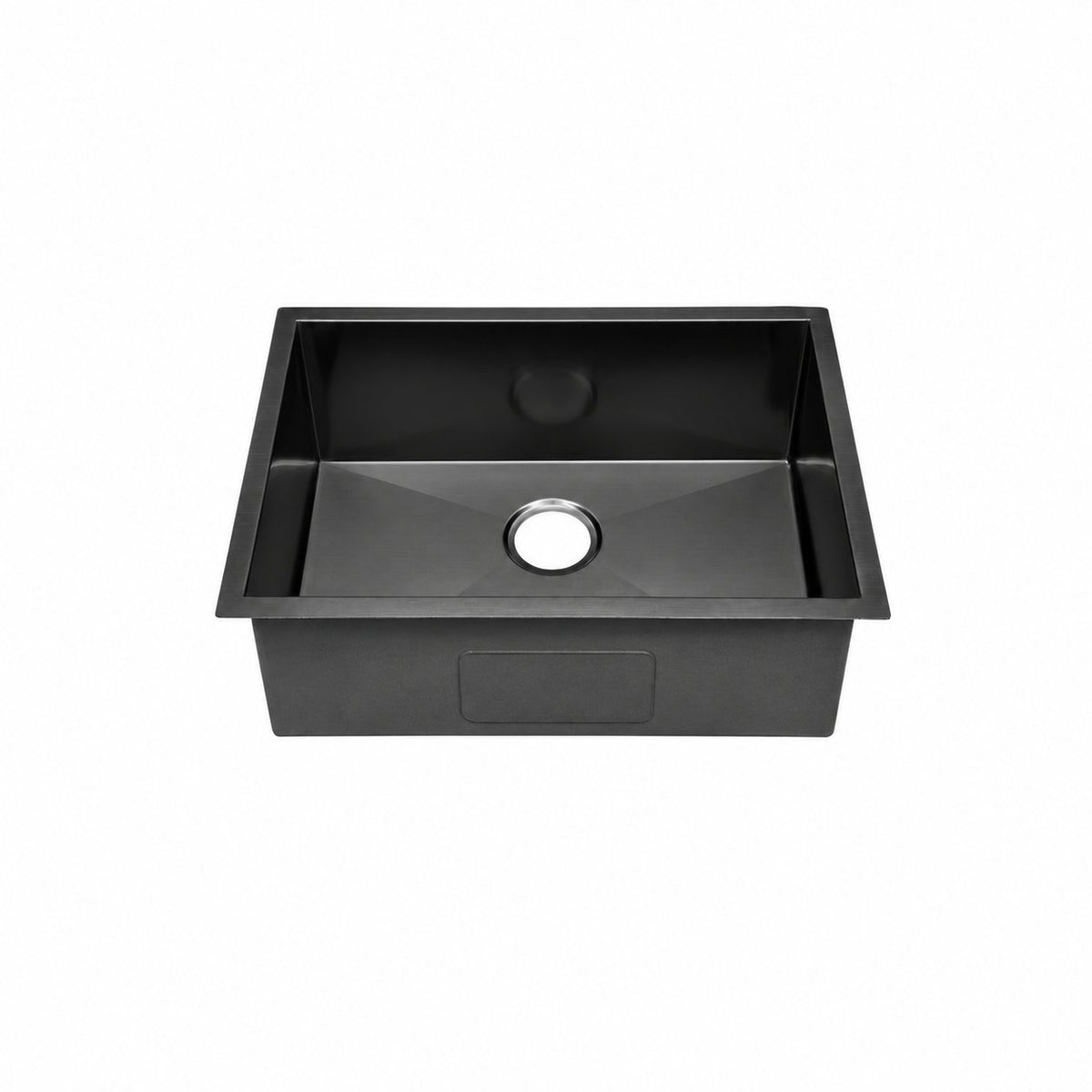 Tourner 68,6 × 48,3 cm acier inoxydable, simple Basin, Undermount évier de cuisine – finition noir