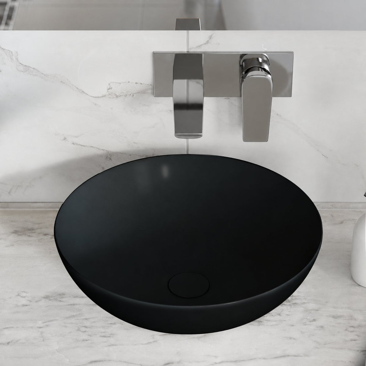 Classe 16 Color céramique vasque – finition noir mat