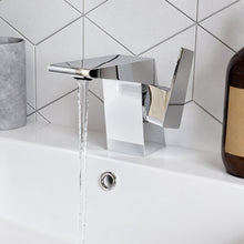 Carre monotrou, monocommande, mitigeur de lavabo – finition Chrome