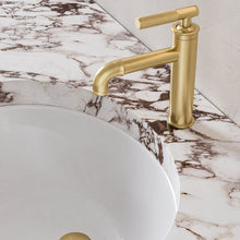 Avallon monotrou, monocommande Sleek, mitigeur de lavabo – finition or brossé