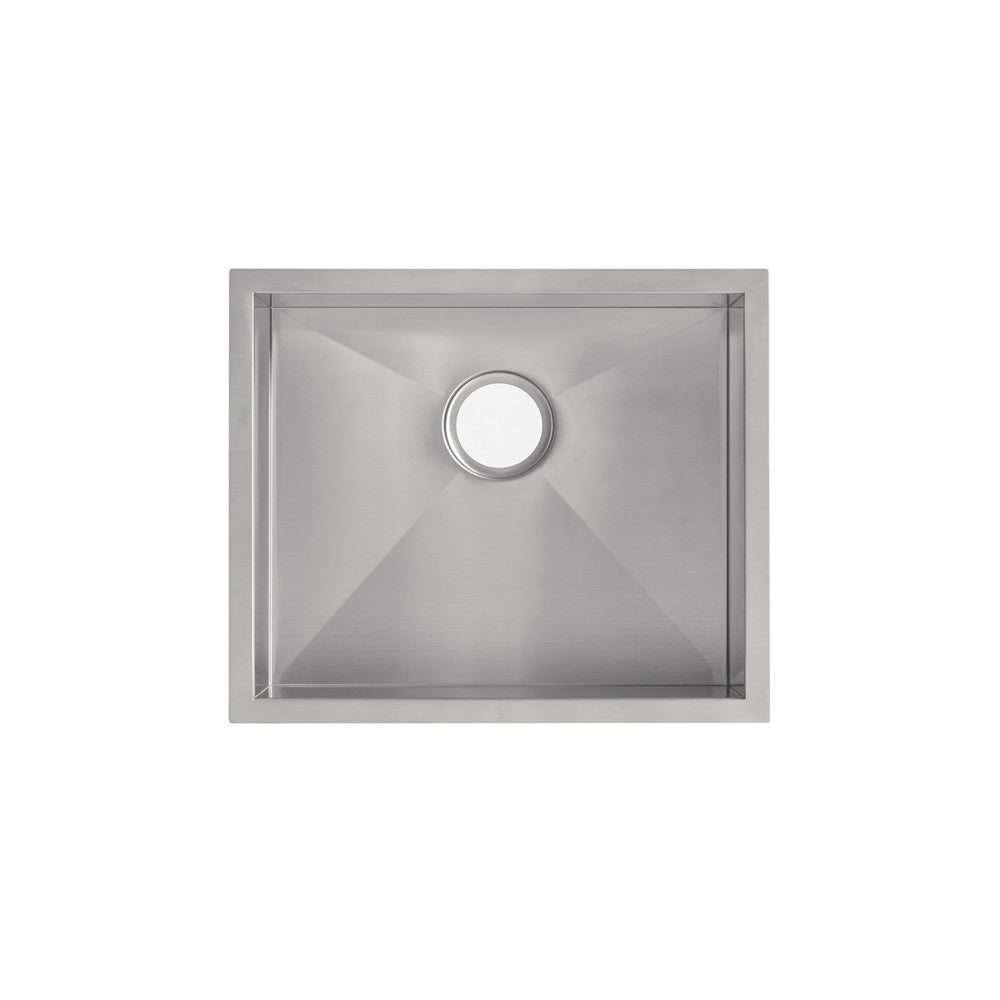 Tourner 53,3 × 45,7 cm acier inoxydable, simple Basin, Undermount évier de cuisine