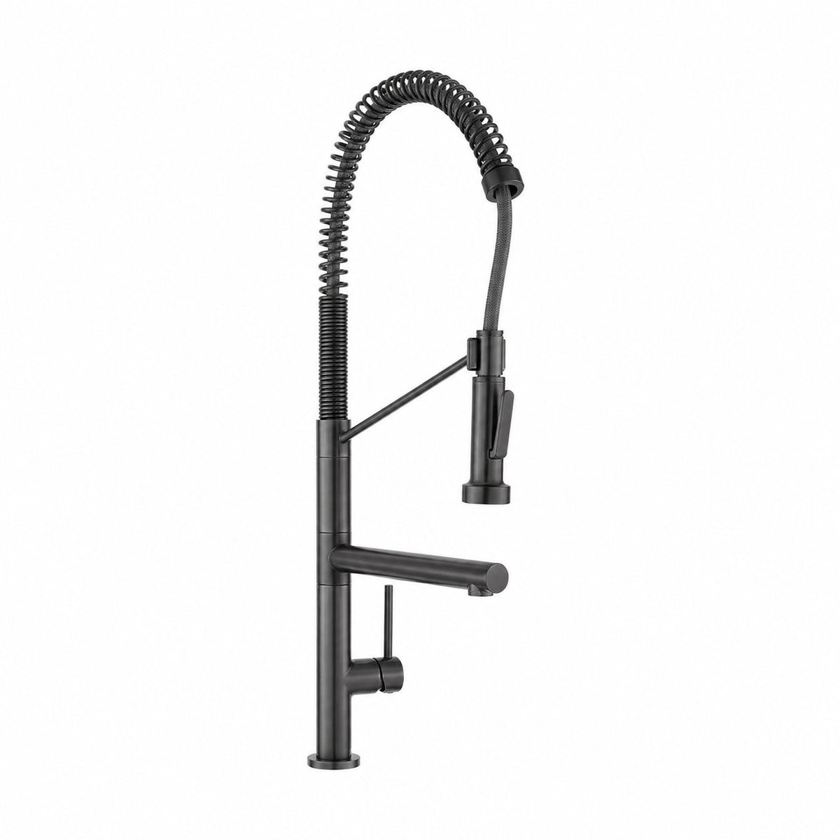 Nouvet Poignée unique, Pull-Down mitigeur de cuisine avec Pot Filler – finition Gunmetal gris