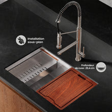 Rivage 76,2 × 48,3 cm simple Basin Undermount Kitchen Workstation vasque
