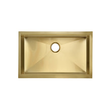 Tourner 76,2 × 48,3 cm acier inoxydable, simple Basin, Undermount Kitchen Workstation vasque – finition or
