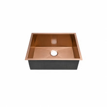 Tourner 53,3 × 45,7 cm acier inoxydable, simple Basin, Undermount évier de cuisine, Rose or