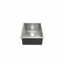 Tourner 35,6 × 45,7 cm acier inoxydable, simple Basin, Undermount évier de cuisine