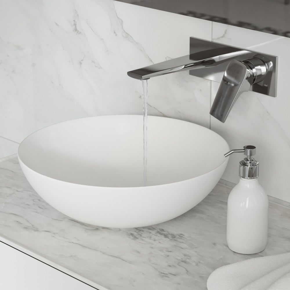 Monaco monocommande, mural, mitigeur de lavabo – finition Chrome