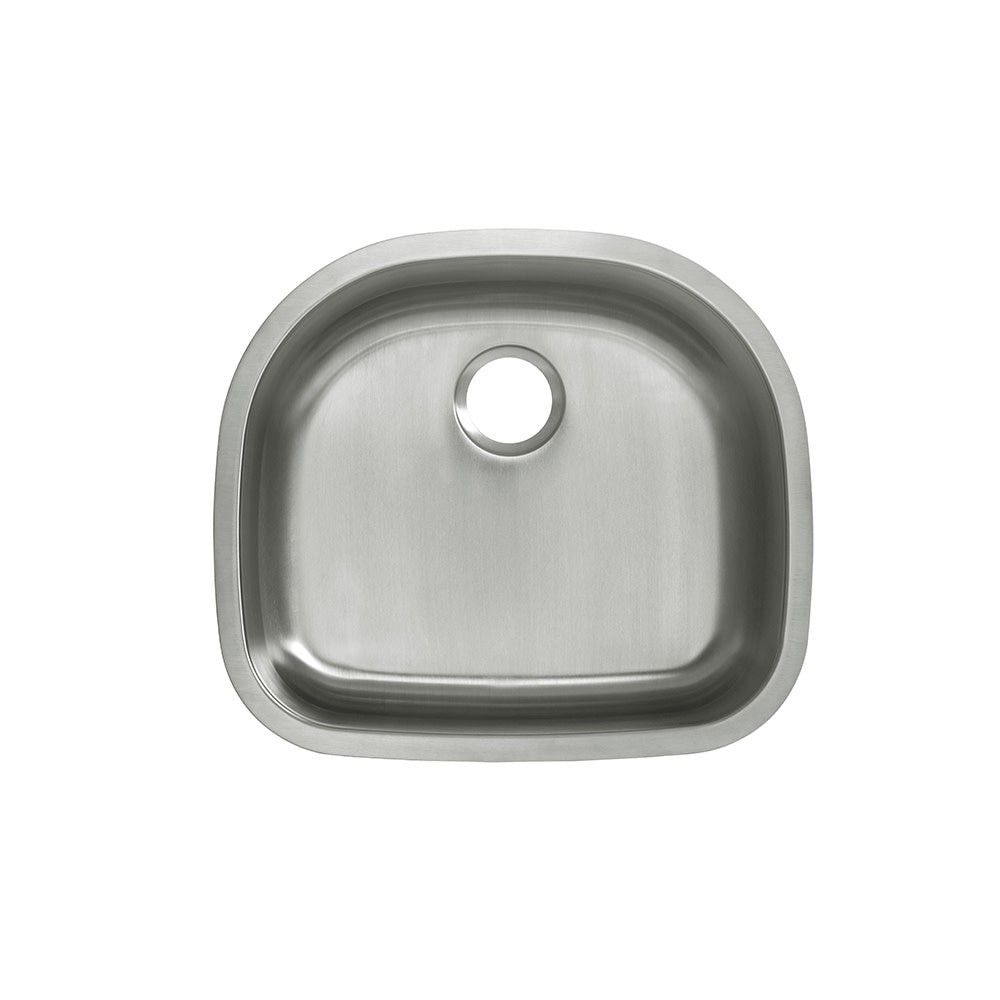 Toulouse 23 5/8 x 21 acier inoxydable, simple Basin, Undermount évier de cuisine